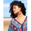 V Neck Batwing High Low Dress V Neck Batwing High Low Dress