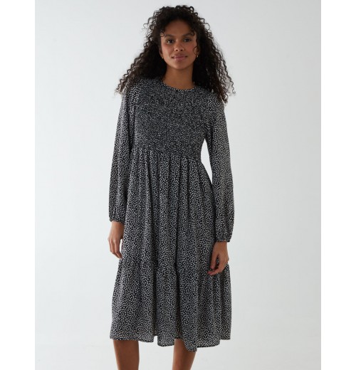 Floral Long Sleeve Tiered Dress Floral Long Sleeve Tiered Dress