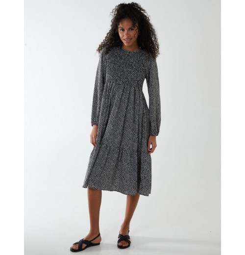 Floral Long Sleeve Tiered Dress Floral Long Sleeve Tiered Dress