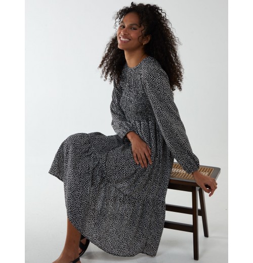 Floral Long Sleeve Tiered Dress Floral Long Sleeve Tiered Dress
