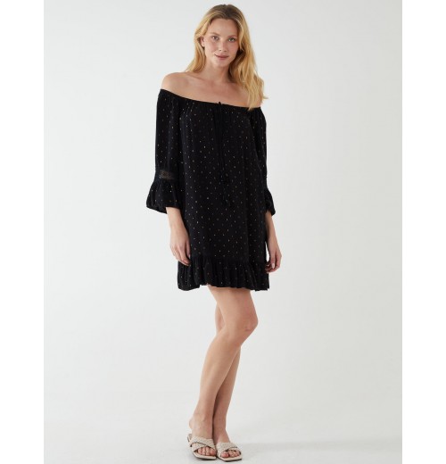 Crochet Sleeve Detail Dress Crochet Sleeve Detail Dress