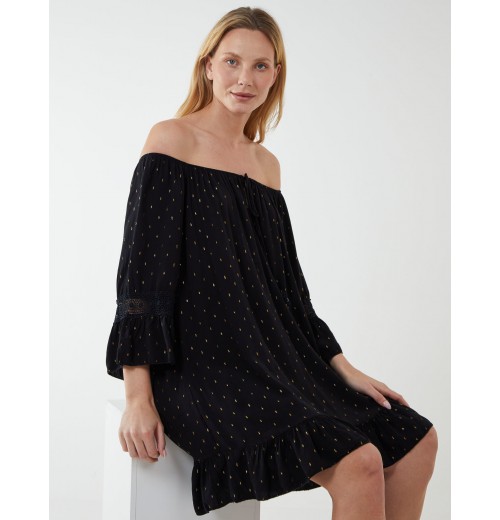 Crochet Sleeve Detail Dress Crochet Sleeve Detail Dress