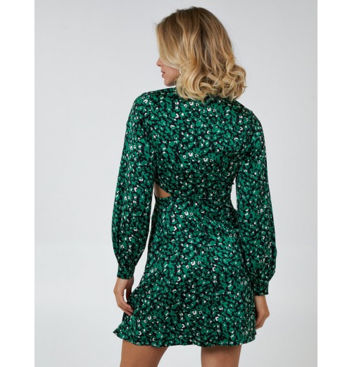 Keyhole Wrap Bust Shirt Dress Keyhole Wrap Bust Shirt Dress