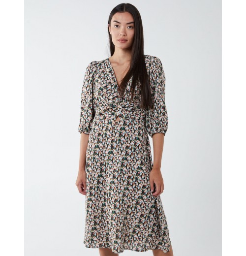 Knot Front Keyhole Dress Knot Front Keyhole Dress