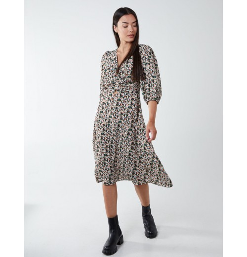 Knot Front Keyhole Dress Knot Front Keyhole Dress