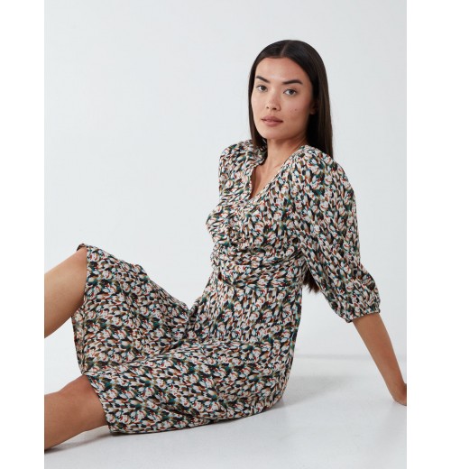 Knot Front Keyhole Dress Knot Front Keyhole Dress