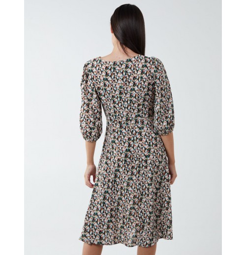 Knot Front Keyhole Dress Knot Front Keyhole Dress