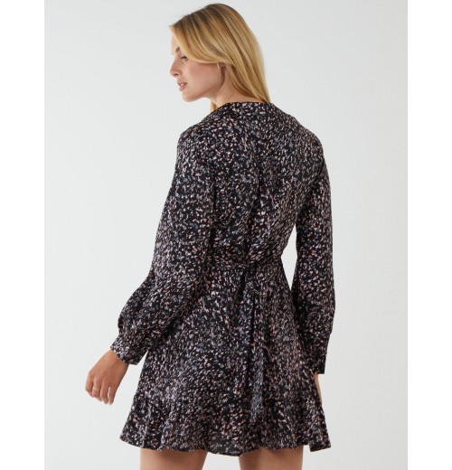 Wrap Bust Mini Shirt Dress Wrap Bust Mini Shirt Dress
