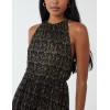Blouson Halter Neck Midi Dress Blouson Halter Neck Midi Dress