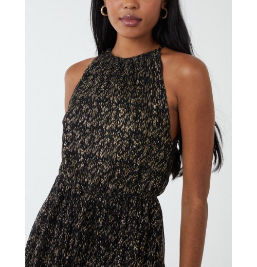 Blouson Halter Neck Midi Dress Blouson Halter Neck Midi Dress