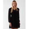 Leopard Print Flocked Knot Front Angel Sleeve Dress Leopard Print Flocked Knot Front Angel Sleeve Dress