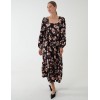 Square Neck Trapeze Midi Dress Square Neck Trapeze Midi Dress
