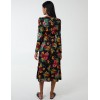 Floral Twist Panel Fit And Flare Midi Dress Floral Twist Panel Fit And Flare Midi Dress