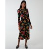 Floral Twist Panel Fit And Flare Midi Dress Floral Twist Panel Fit And Flare Midi Dress