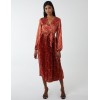 Wrap Front Belted Pleated Midi Dress Wrap Front Belted Pleated Midi Dress