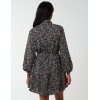 Multi Floral Print Mini Shirt Dress Multi Floral Print Mini Shirt Dress