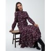 Shirt Midi Dress With Godet Hem Shirt Midi Dress With Godet Hem