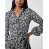 Shirt Mini Dress With Godet Hem & Tie Shirt Mini Dress With Godet Hem & Tie