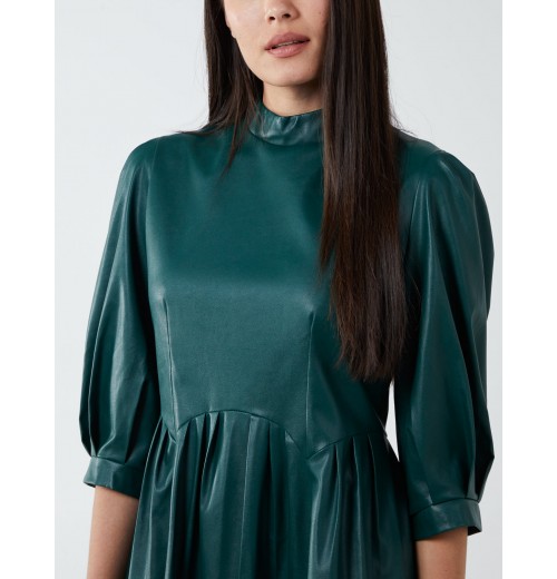 High Neck PU Dress High Neck PU Dress