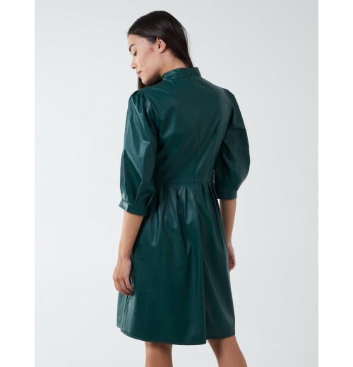 High Neck PU Dress High Neck PU Dress