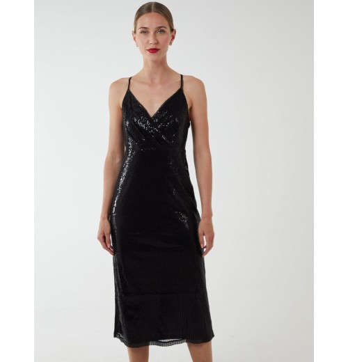 Wrap Front Cami Midi Dress Wrap Front Cami Midi Dress