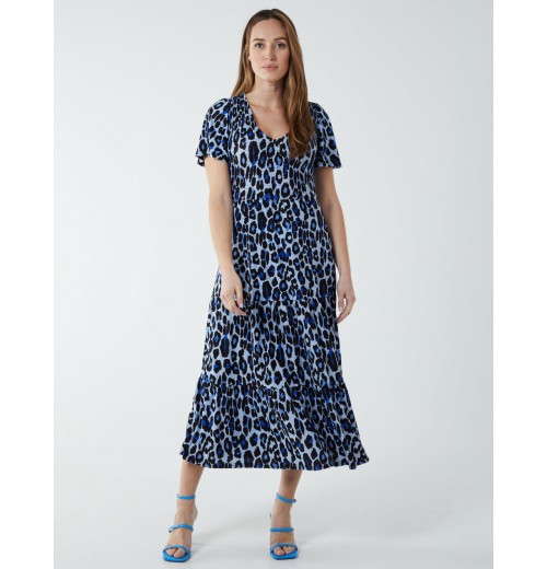 Shirred Bodice Midi Tier Dress Shirred Bodice Midi Tier Dress