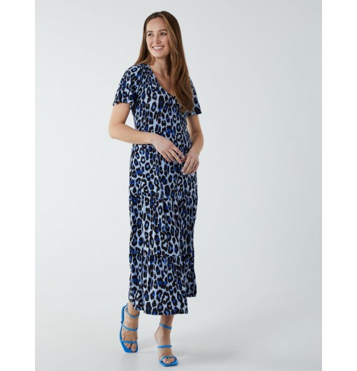 Shirred Bodice Midi Tier Dress Shirred Bodice Midi Tier Dress