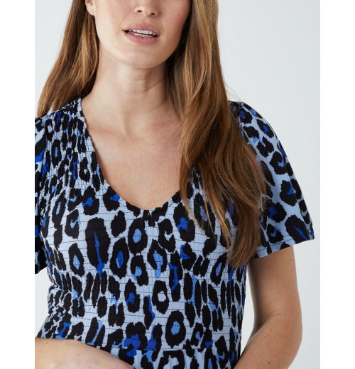 Shirred Bodice Midi Tier Dress Shirred Bodice Midi Tier Dress