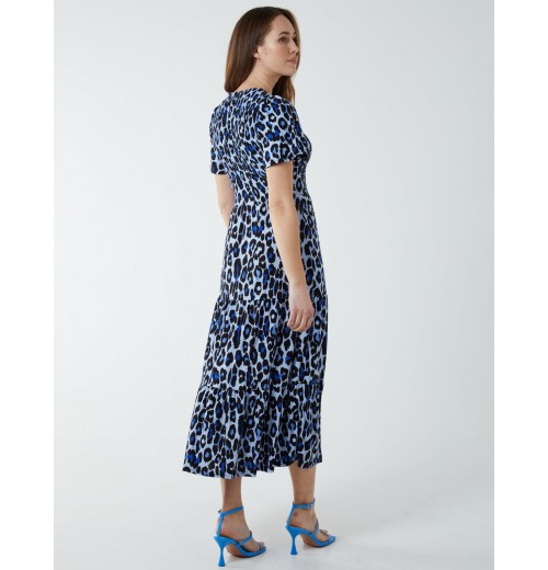 Shirred Bodice Midi Tier Dress Shirred Bodice Midi Tier Dress