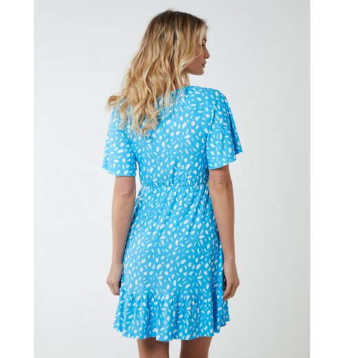Trapeze Button Through Raglan Mini Dress Trapeze Button Through Raglan Mini Dress