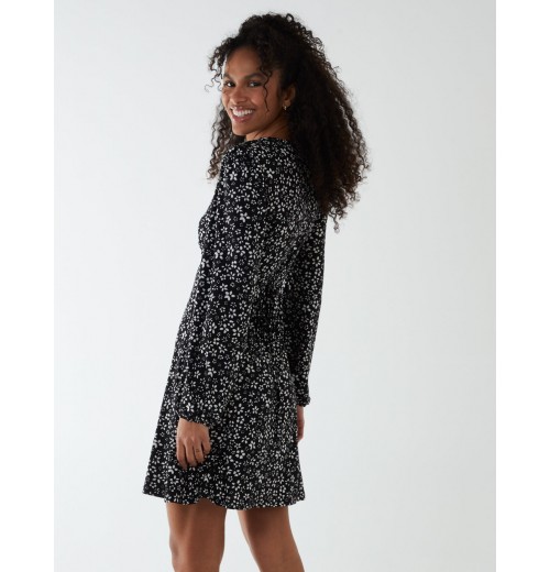 Lace Trimmed Mini Dress Lace Trimmed Mini Dress