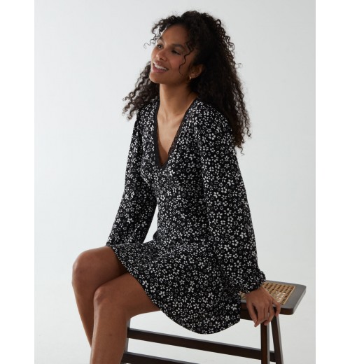 Lace Trimmed Mini Dress Lace Trimmed Mini Dress