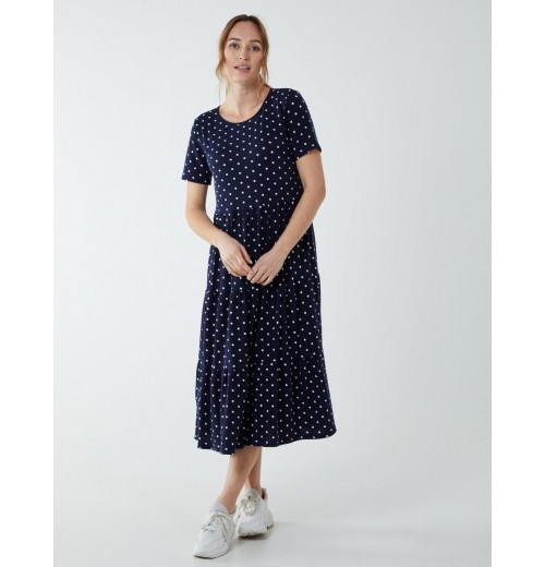 Tiered Smock Midi Dress Tiered Smock Midi Dress