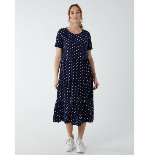 Tiered Smock Midi Dress Tiered Smock Midi Dress