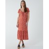 Shirred Sweetheart Midi Dress Shirred Sweetheart Midi Dress
