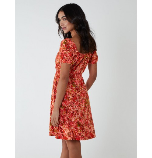 Shirred Sweetheart Mini Dress Shirred Sweetheart Mini Dress
