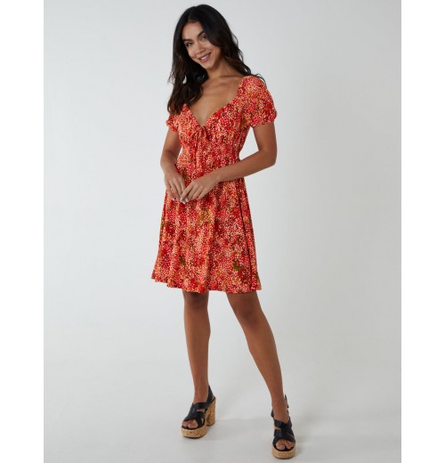 Shirred Sweetheart Mini Dress Shirred Sweetheart Mini Dress