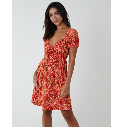 Shirred Sweetheart Mini Dress Shirred Sweetheart Mini Dress