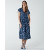 Drawstring Shoulder Volume Midi Dress Drawstring Shoulder Volume Midi Dress