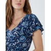 Ruffle Sleeve Elasticated Godet Midi Dress Ruffle Sleeve Elasticated Godet Midi Dress