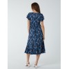 Ruffle Sleeve Elasticated Godet Midi Dress Ruffle Sleeve Elasticated Godet Midi Dress