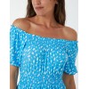 Scoop Shirred Blouse Mini Dress Scoop Shirred Blouse Mini Dress