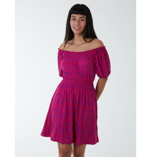 Scoop Shirred Blouse Mini Dress Scoop Shirred Blouse Mini Dress
