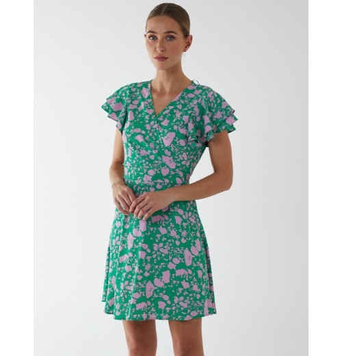 Wrap Ruffle Mini Dress Wrap Ruffle Mini Dress