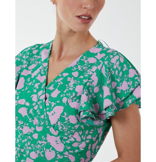 Wrap Ruffle Mini Dress Wrap Ruffle Mini Dress