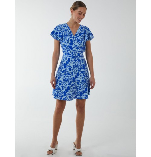 Wrap Ruffle Mini Dress Wrap Ruffle Mini Dress