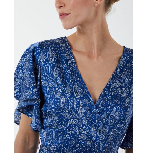 Wrap Ruffle Tiered Midi Dress Wrap Ruffle Tiered Midi Dress