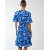 Wrap Front Tier Hem Angel Sleeve Dress Wrap Front Tier Hem Angel Sleeve Dress