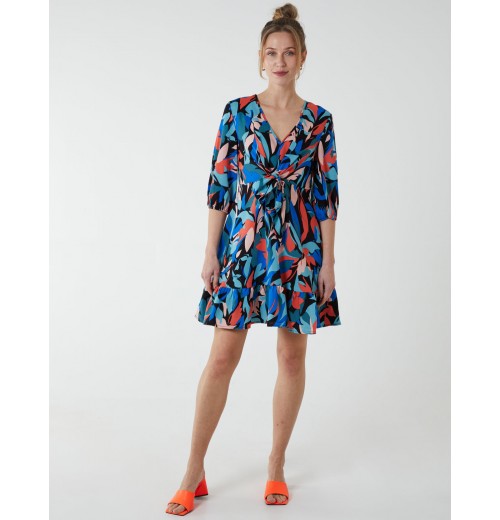 Tie Front 3/4 Sleeve Dress Tie Front 3/4 Sleeve Dress