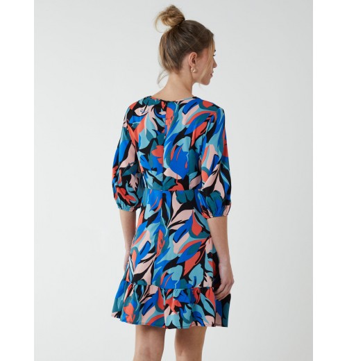 Tie Front 3/4 Sleeve Dress Tie Front 3/4 Sleeve Dress